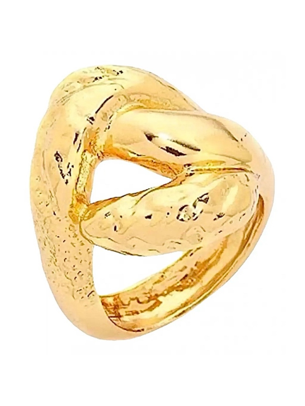 ALEXIS BITTAR Brut Gold Link Ring - Picture 2 of 6